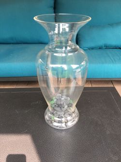 Glass Vase 19” tall / 7.5” wide