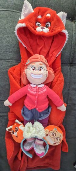Turning Red Disneyland Disney Robe Ears Mei Mei Plush