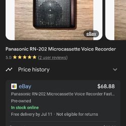 Panasonic Micro Recorder