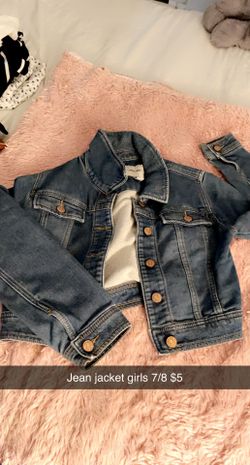 Cute Jean  Girls Jacket 