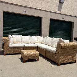 Pottery Barn Seagrass Modular Couch 🛻Delivery Available🛻