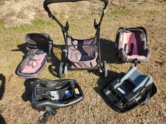 Baby Trend Passport® Switch 6-in-1 Modular Stroller Travel System with EZ-Lift™ PLUS Infant Car Seat, Dash Pink
