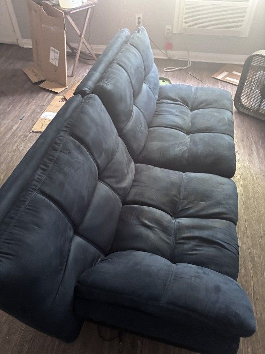 Blue Futon