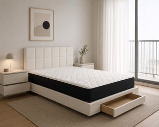 Bed frame white full size new