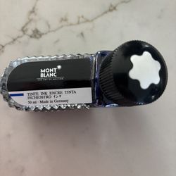 New Vintage Mont Blanc Blue Ink Bottle (full)