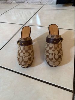 Coach clog heels/shoes