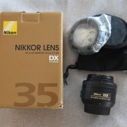 Nikon 35mm 1.8 Prime Len
