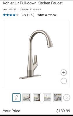Kohler Lir Pull-Down Kitchen Faucet