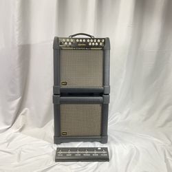 Quilter Micro Pro Mach 2 Guitar Amp with foot switch and matching Mach 2 Extension 12in Cab