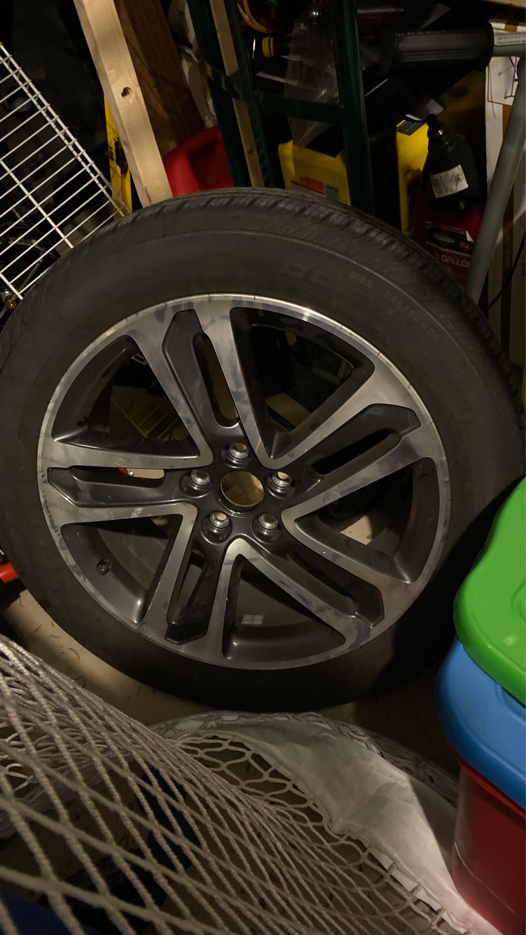 20” Acura MDX premium rim with continental cross contact lx sport tire 245/50r20 For $150 And Weather Tech Mats For $80