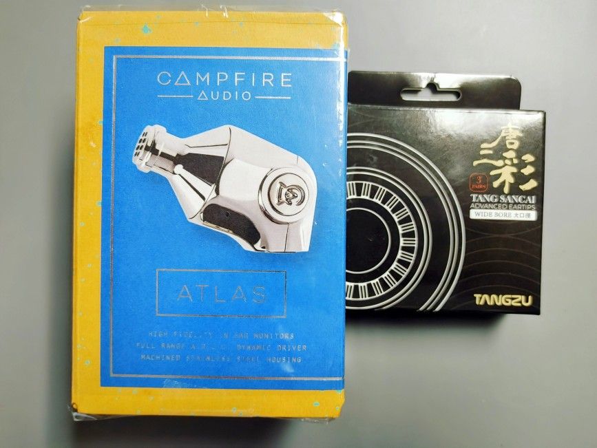 Campfire Audio Atlas iem headphones + Tangzu Tang Sancai wide bore ear tips ....