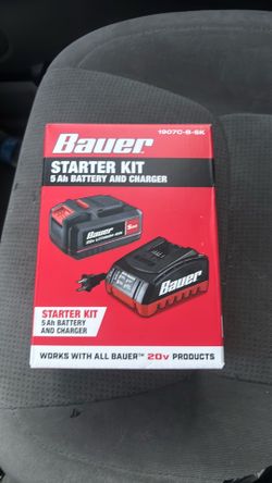 Bauer 20V 2Ah Battery and Charger Brand New drill accessory Lithium