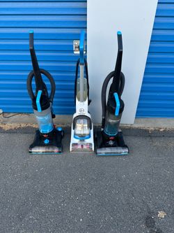 2 vacuums, 1 shampooer