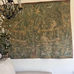 Vintage Belgian Wool Tapestry, Lined