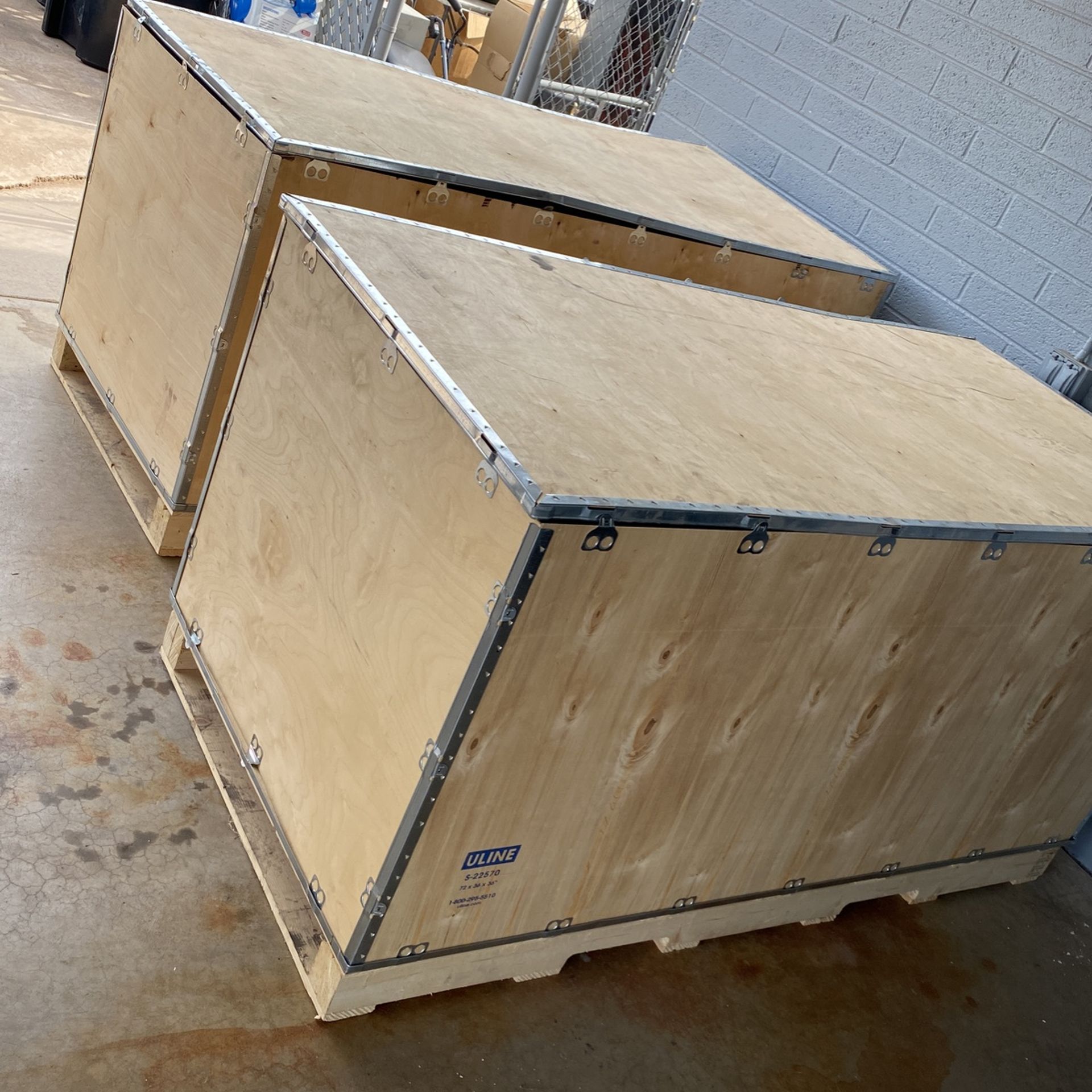 Uline Large Shipping Pallet Crates