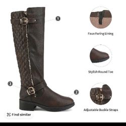 New Brown Boots Size 10 Leather