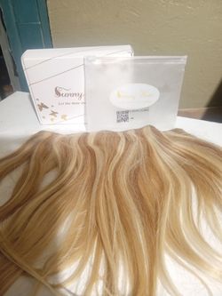 Sunny Remy 100%human hair halo wire extensions 12 in