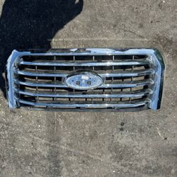 2015 2016 2017 Ford F-150 Front Bumper Grille Chrome