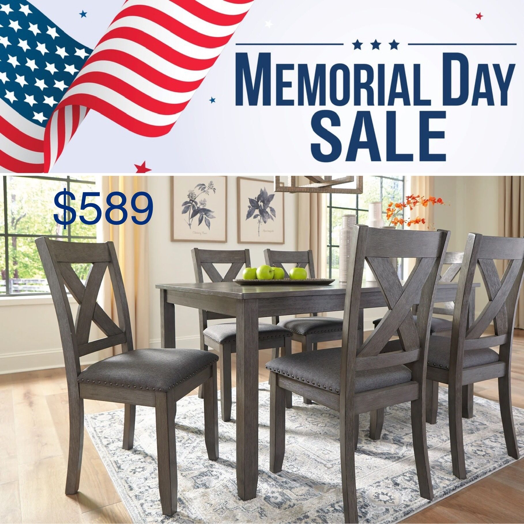 😍 Brand New Dining Table & 6 Chairs
