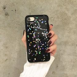 Cute girl glitter bling iPhone cover case 7plus' 7/8G 7G STAR LOVE HEART