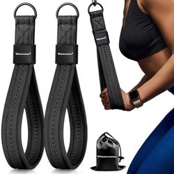 RENRANRING Tricep Rope Cable Attachment Handles for Gym, 13inch Exercise Handles, Tricep Pull Down Attachments Rope for Pilates, Yoga, Strength Traine
