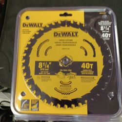 DeWalt Saw Blade Cross-cutting 8 1/4 40 T