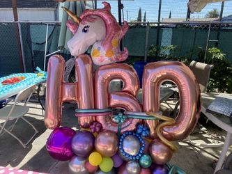 Happy birthday balloons bouquet, balloons garland, balloons decorations, rainbow balloons , partydecoration