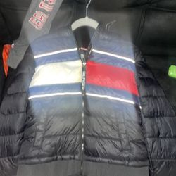 Black Tommy Hilfiger Puffer Jacket