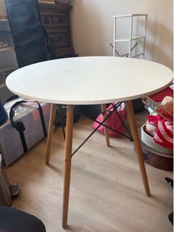 White ikea table