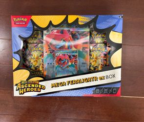 Pokémon TCG Mega Evolution Ascended Heroes Mega Feraligatr EX Box  BRAND NEW