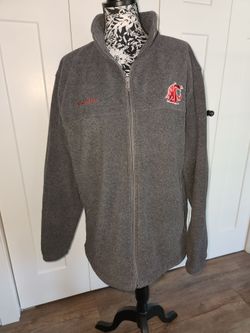 Mens Columbia WSU Fleece Zip Up
