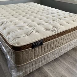 King Organic Cloud Edition Europillow Top 12inch Mattress!!
