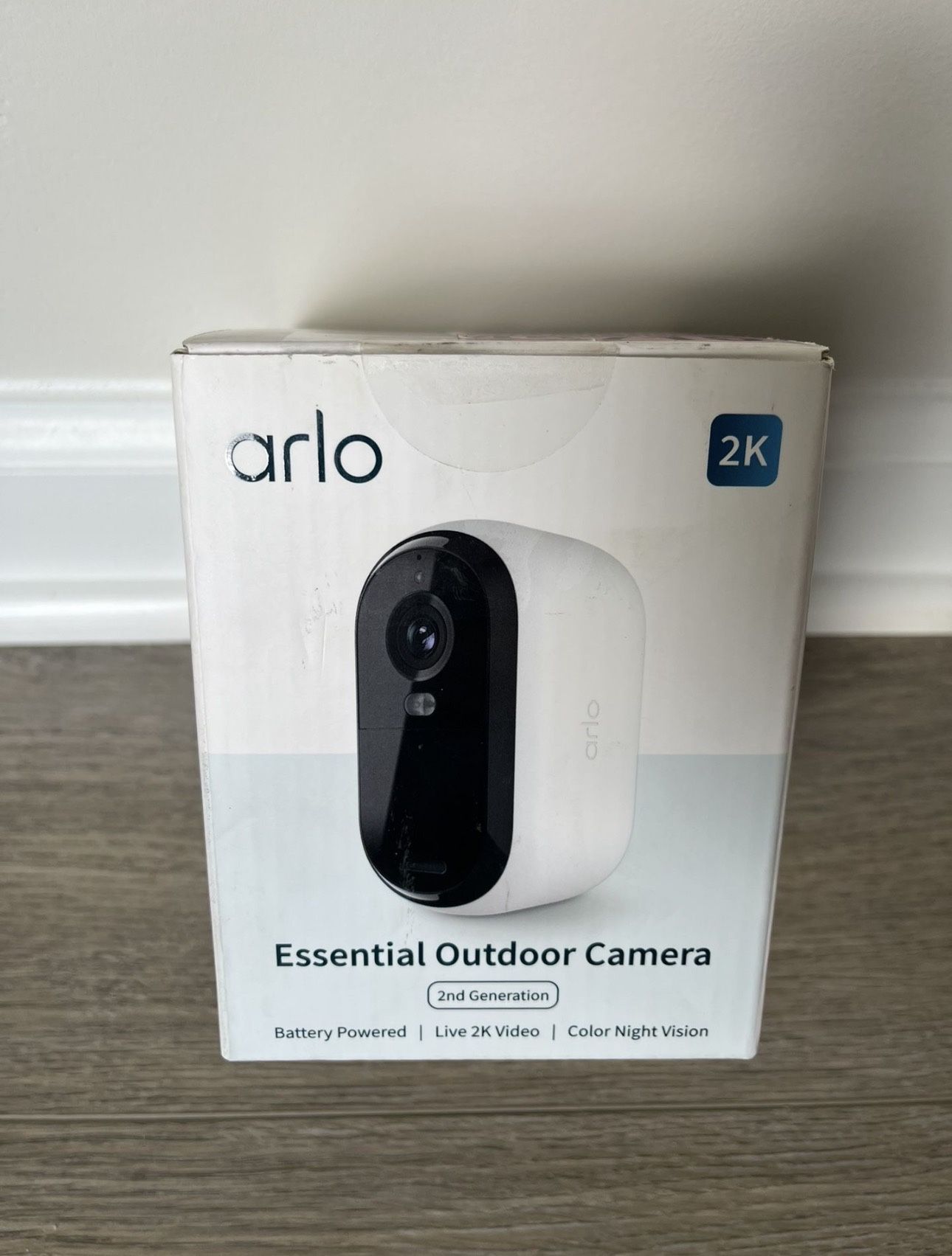 NEW - Arlo Essential 2K Outdoor Security Camera