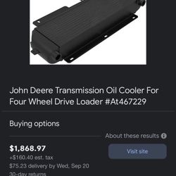 John Deere Wheel Loader Transmission Cooler