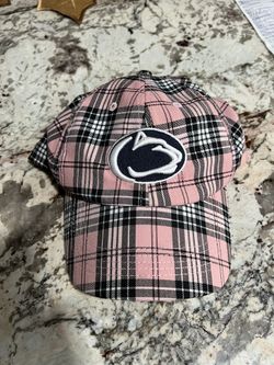 Womens Penn State Nittany Lions hat Flannel baseball cap pink adjustable strap