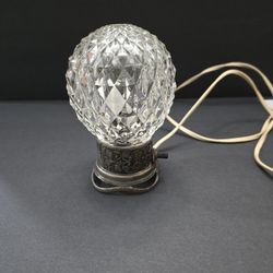 Antique Art Deco style Cut Glass Lamp / Night Light
