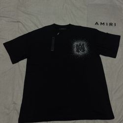 Black Rhinestone AMIRI shirt (size L)