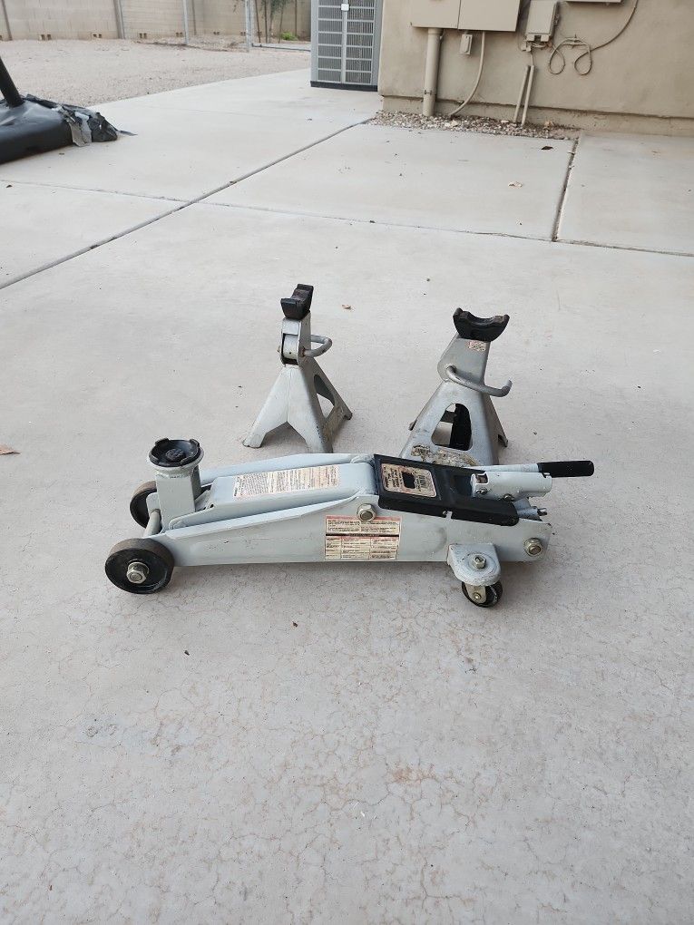 3 Ton Floor Jack With Jack Stands