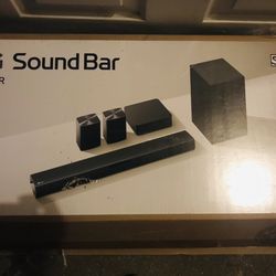 LG Soundbar with Dolby Audio and Rear Speakers