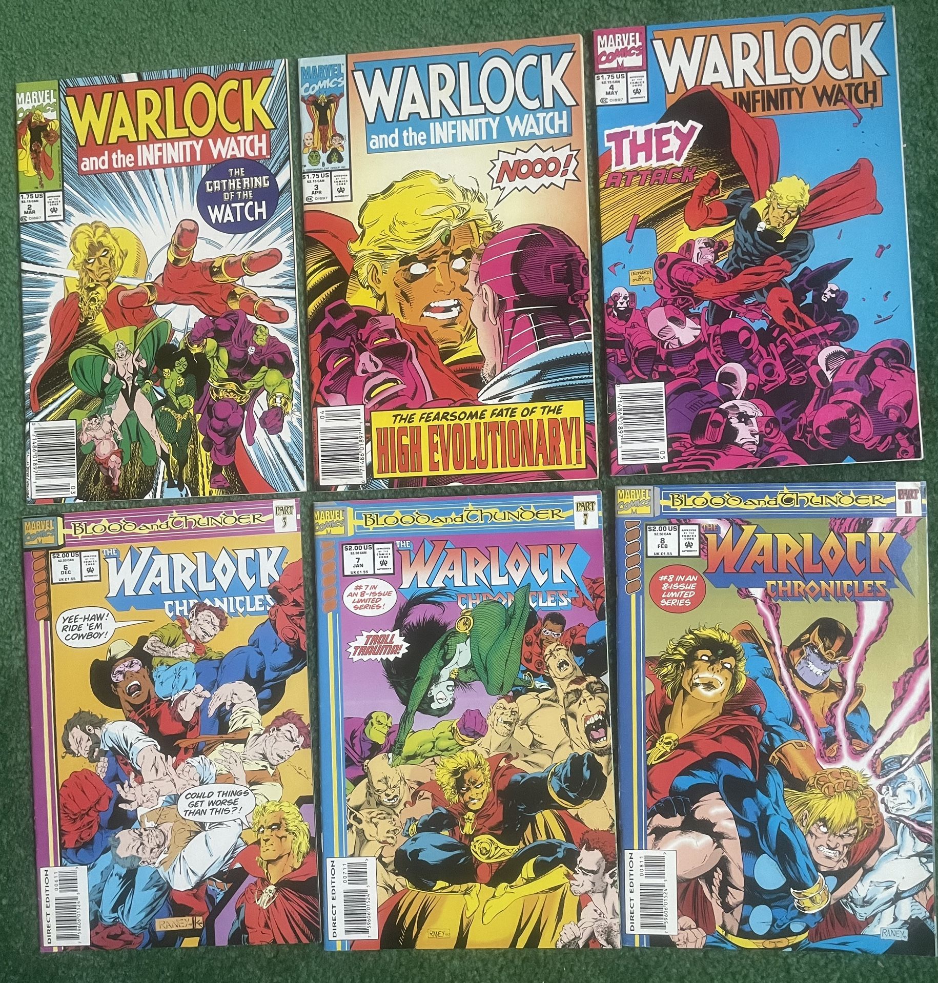 Warlock Comics lot of 6
