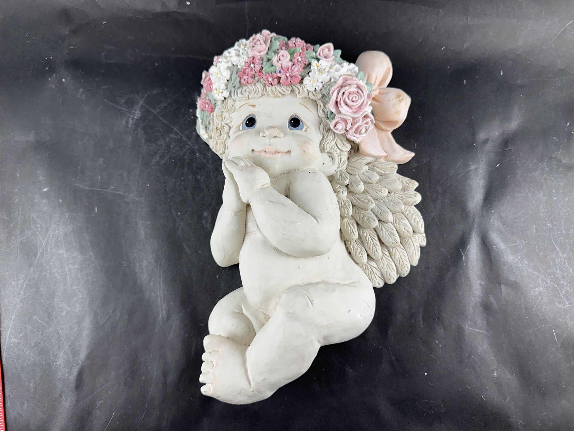 RARE Dreamsicles Wall Plaque Praying Cherub