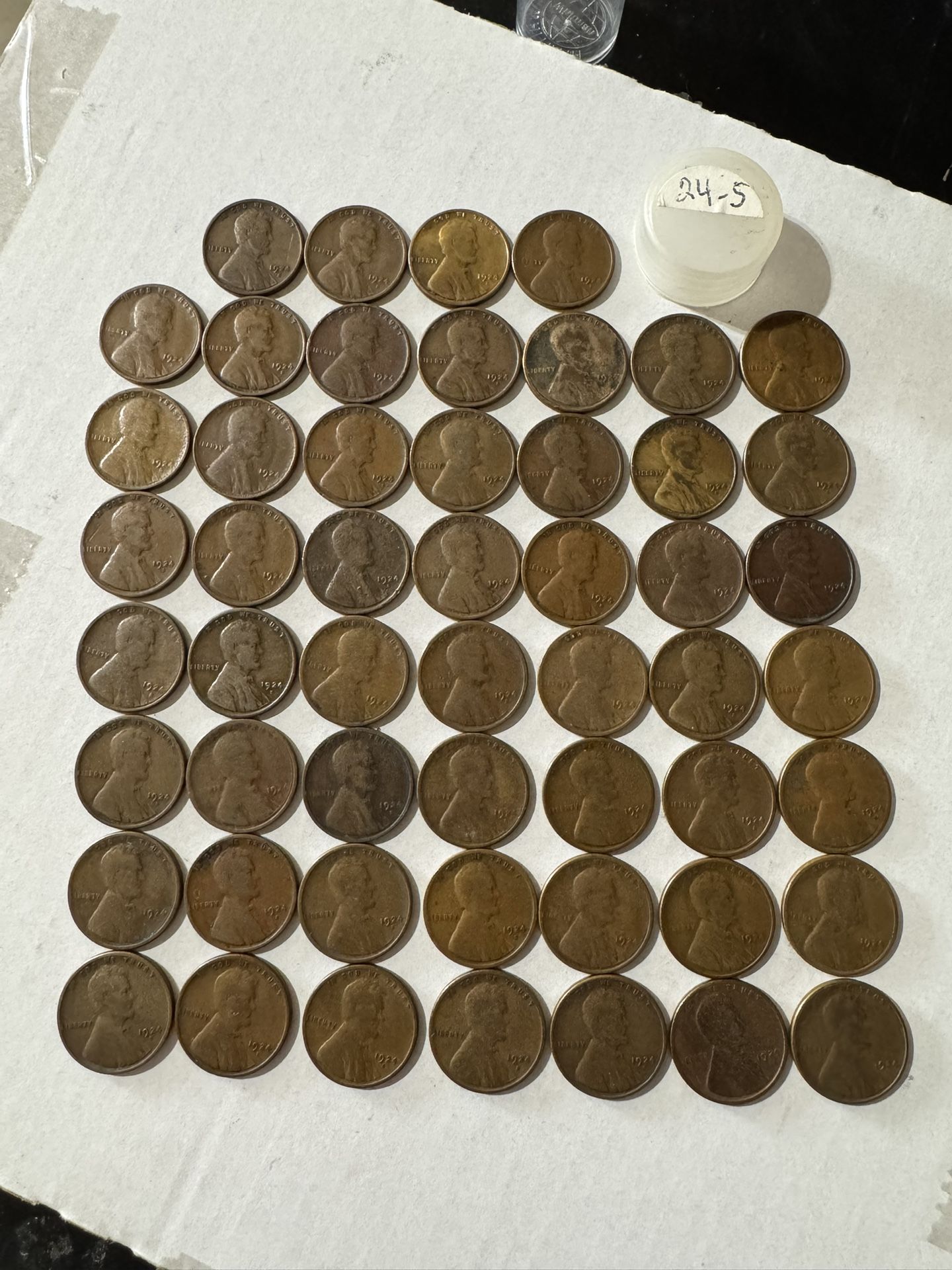 Roll Of 1924s Lincoln Wheat Penny Cents