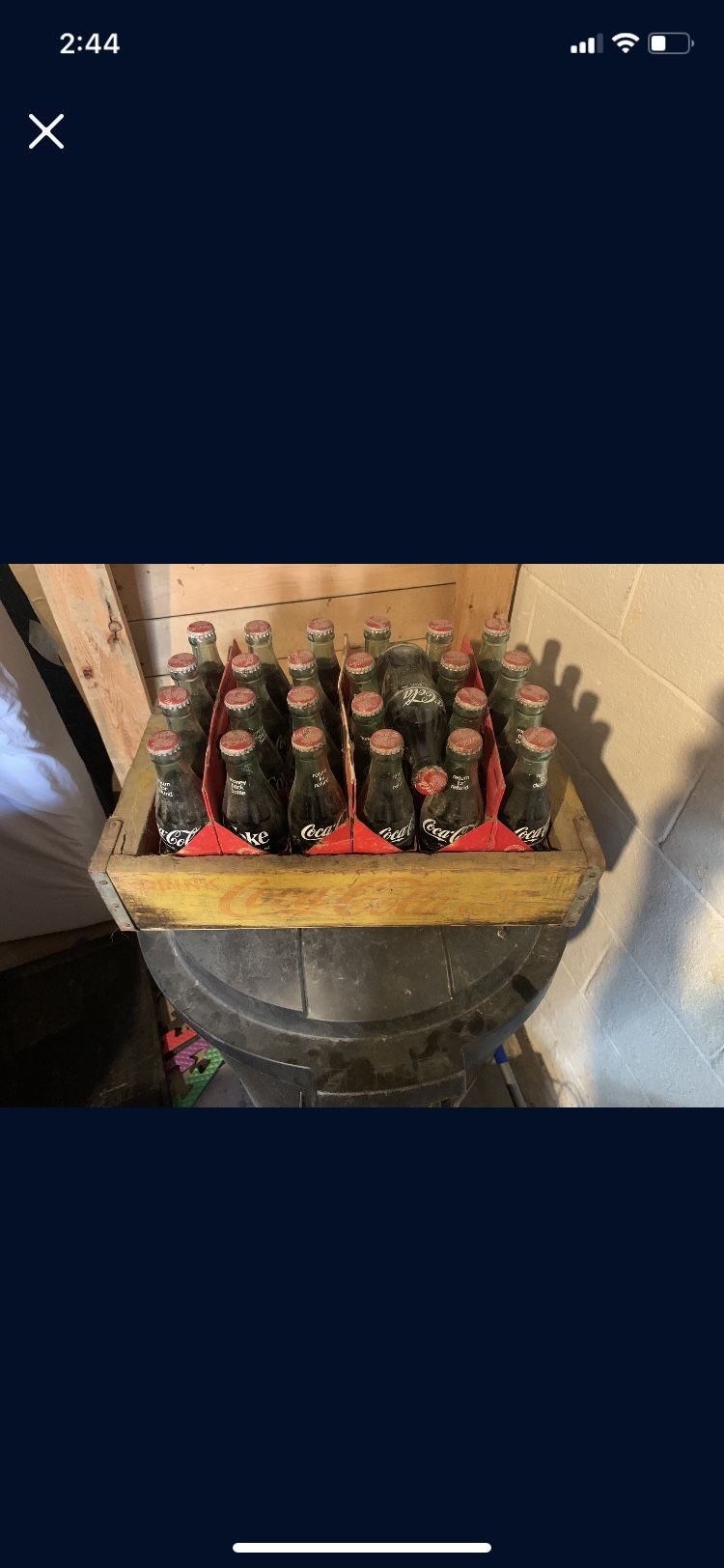 Vintage Coca Cola Case