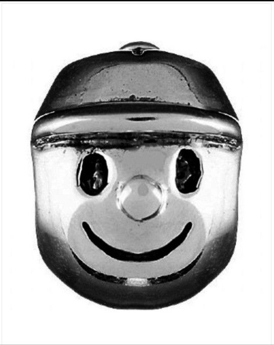 NEW Authentic Chamilia Boy Head Charm Bead.  Item # GE-1.  Sterling Silver.  Hallmarked CHAM, 925, A.  Fits Pandora Charm Bracelets.  Chamilia Brand i