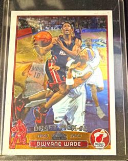 Topps 2003-04 Chrome Draft Pick Dwyane Wade #115 Miami Heat Basketball