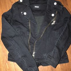 Girls black jean jacket