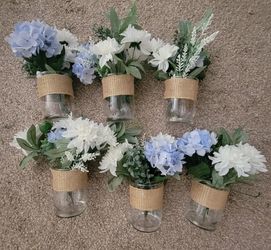 Flowers With Vase #6 Piece 