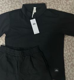 Alo Men’s Polo Shirt And Shorts Set $100 **READ DESCRIPTION**
