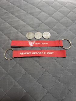 Team Osprey REMOVE BEFORE FLIGHT Keychain Tag
