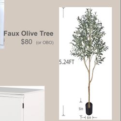 5ft Faux Olive tree 